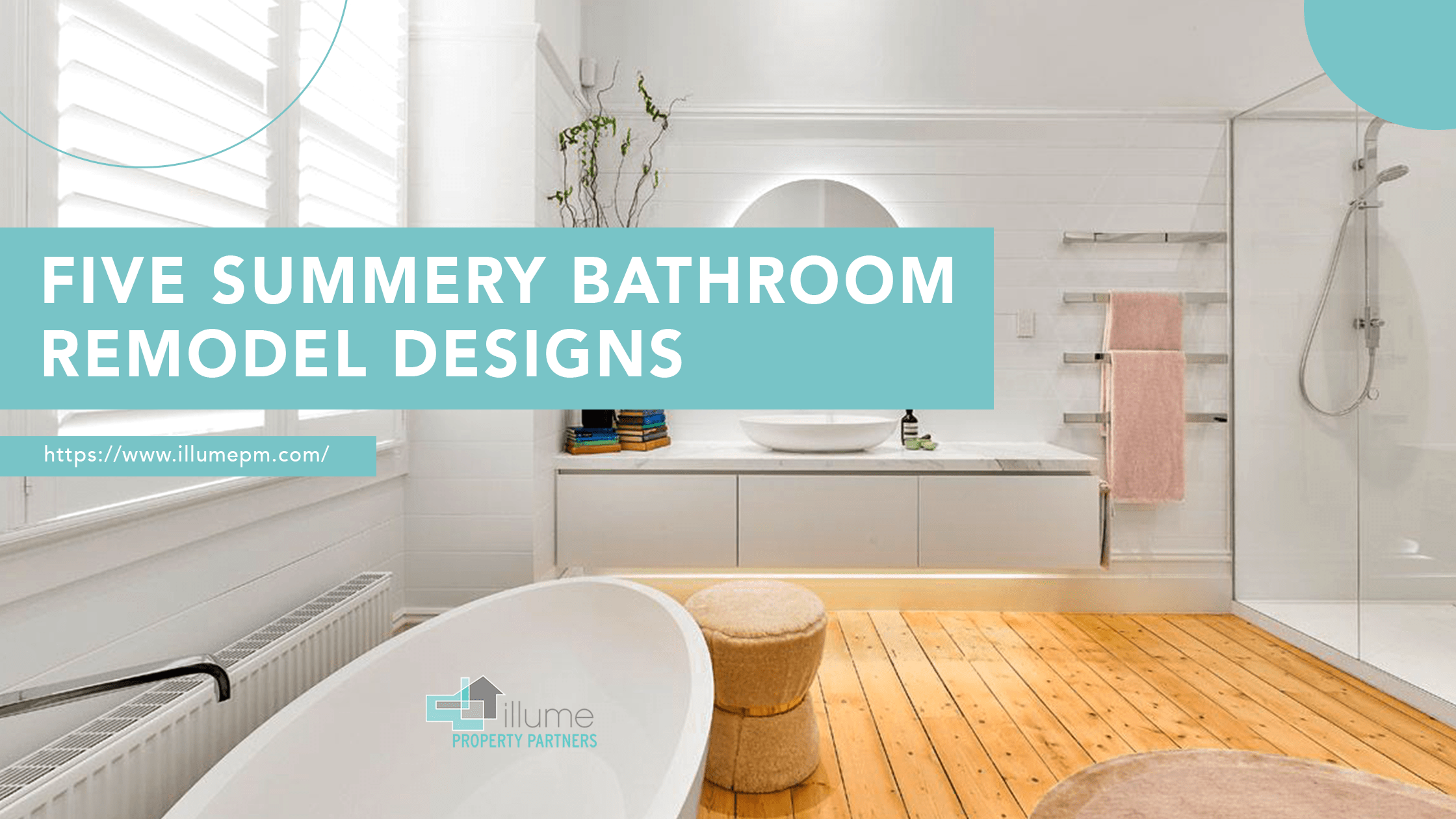 Five Summery Bathroom Remodel Designs